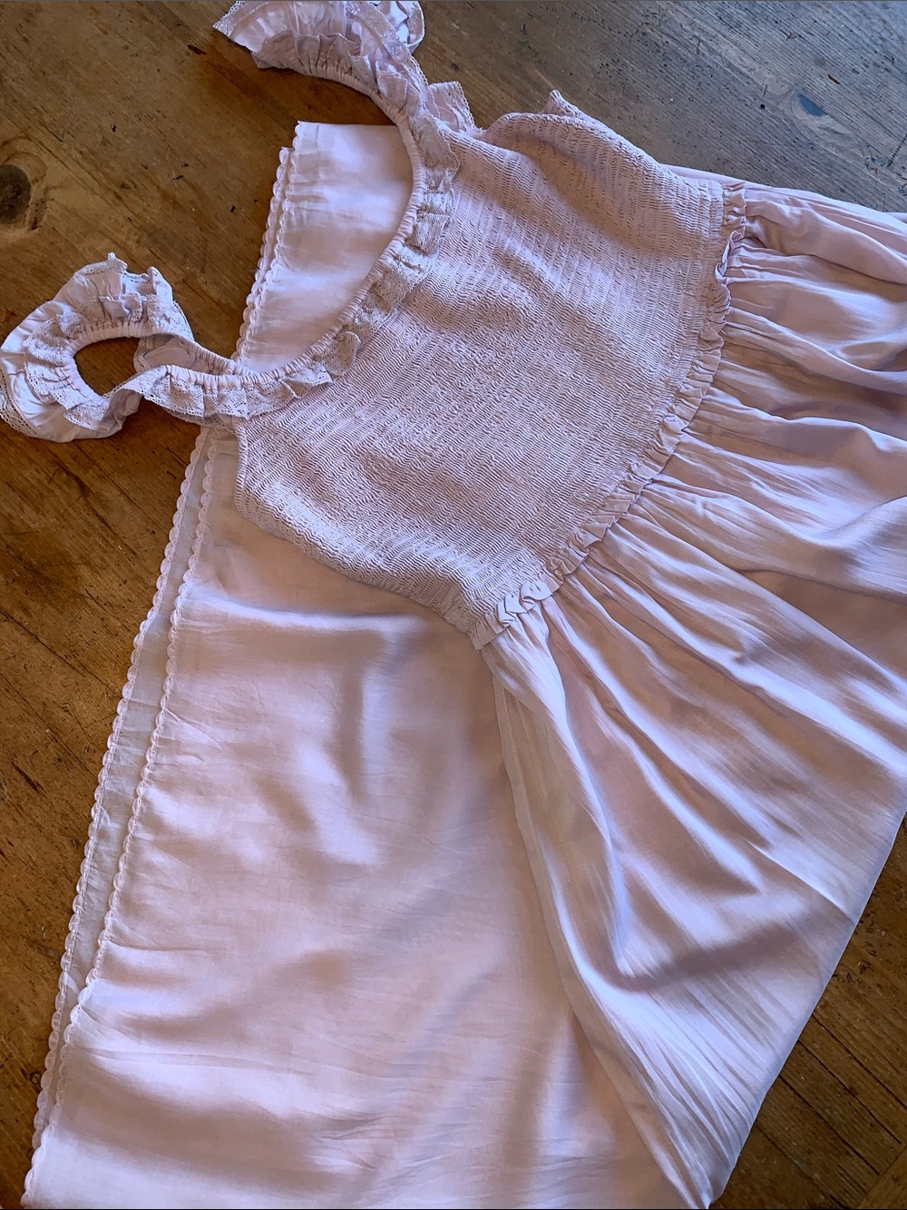 Wilfred Womens Light Lavender Smocked Ruffle Tank Dress - Picture 3 of 16